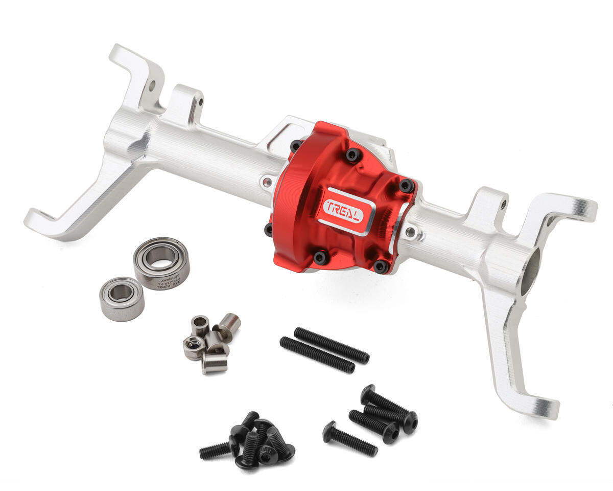Treal Hobby Redcat Gen9/Ascent Aluminum Front Axle Housing w/C-Hubs (Silver) TLHTGEN9-02