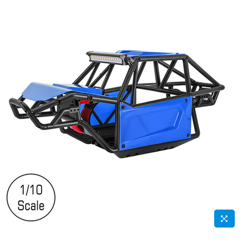 INJORA Nylon Rock Buggy Roll Cage Body Shell Chassis Kit for 1/10 SCX10 II 90046 UTB10 Capra SCX10-06BL
