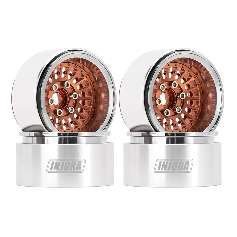 INJORA Turbine 1.9&quot; Aluminum Beadlock Wheels Offset -10mm (4) (W1955) DGW-1955BO