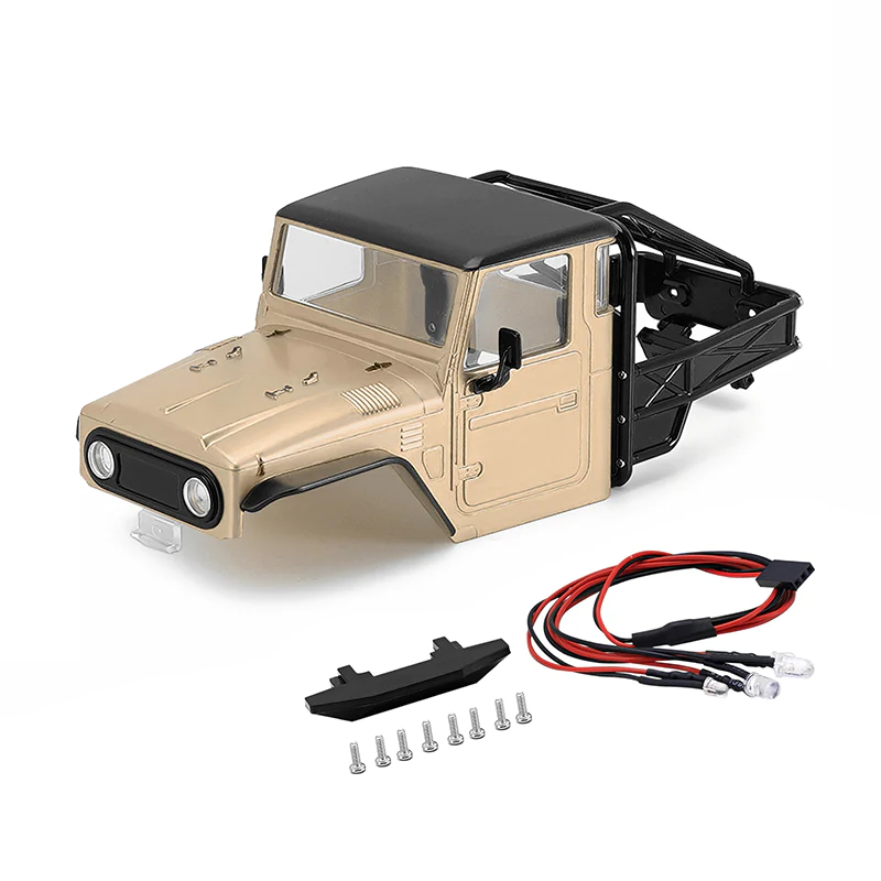 INJORA IR40 Half Truck Hard Plastic Body with Cage for 1/18 TRX4M IR40-YE
