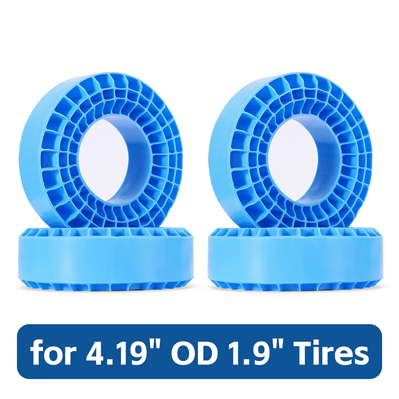 INJORA 4pcs Silicone Rubber Inserts for 106-108mm(4.19&quot; OD) 1.9&quot; Tires DGT-1907BL
