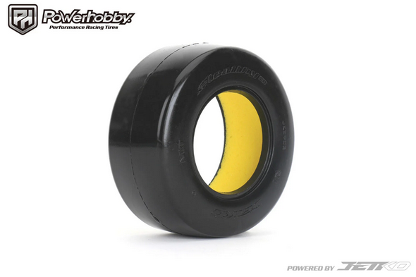 Powerhobby 1/10 Stealth BELTED Rear 2.2&quot;/3.0&quot; Drag Racing Tires Ultra Soft PHB2903USBK