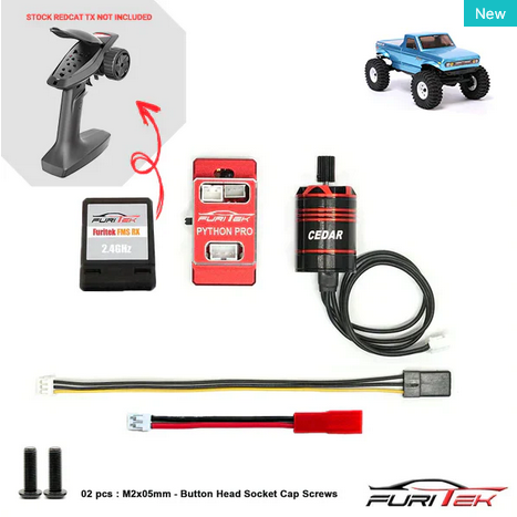 FURITEK TORPEDO BRUSHLESS POWER SYSTEM WITH RECEIVER FOR REDCAT ASCENT-18 FUR-2530