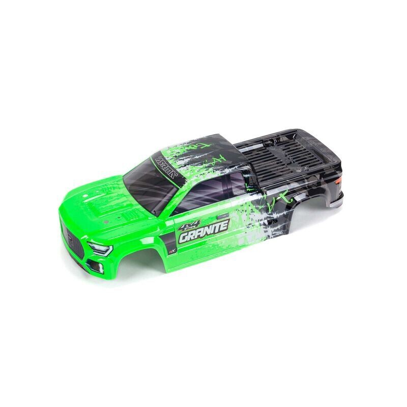 Arrma 1/10 Painted Body, Green: GRANITE 4X4 BLX ARA402305