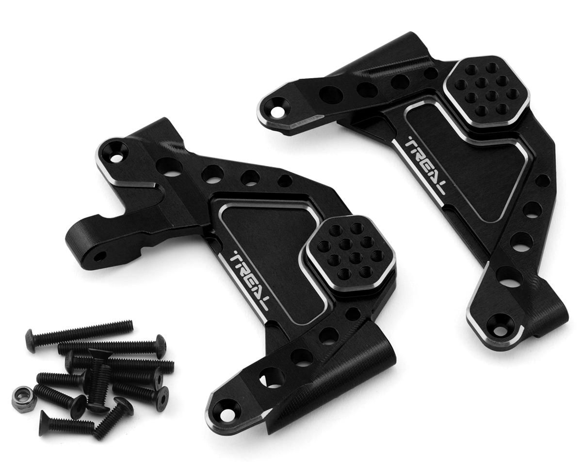 Treal Hobby SCX6 Aluminum Front Shock Towers (Black) (2) w/Panhard TLHTSCX6-08