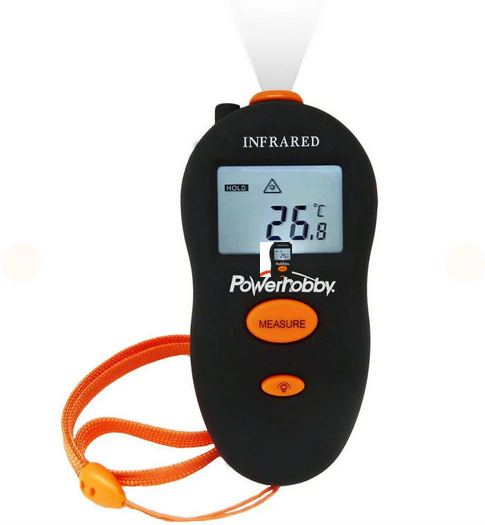 Powerhobby RC2 Digital Laser Infrared Temperature Thermometer / Temp Gun Gauge PHRC2
