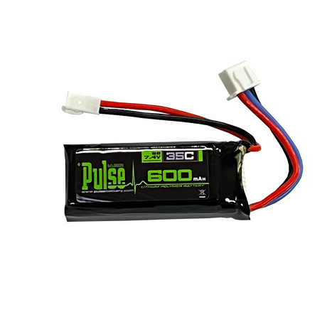 Pulse 600mah 2S 7.4V 35C LiPo Battery - Molex 51005 PLU35-6002