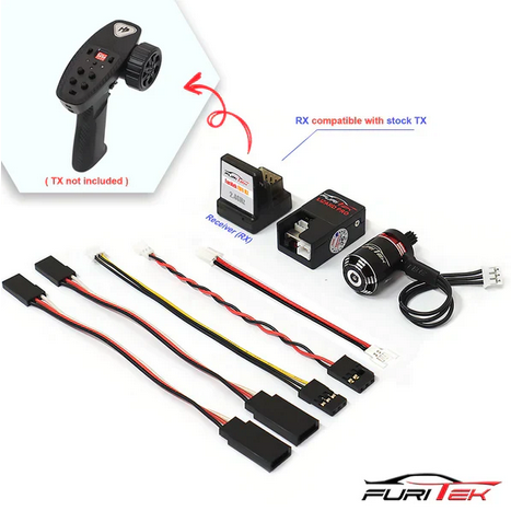 FURITEK STINGER BRUSHLESS POWER SYSTEM WITH RECEIVER FOR HOBBY PLUS CR18P EVO FUR-2344