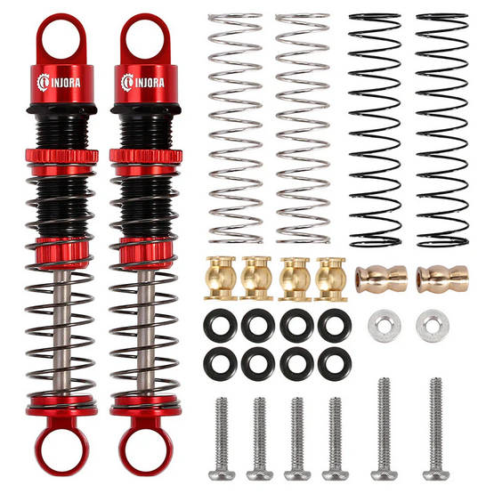 INJORA 45mm Aluminum Threaded Oil Shock Absorbers for FMS FCX24 FCX18 FCX24-10RB-4