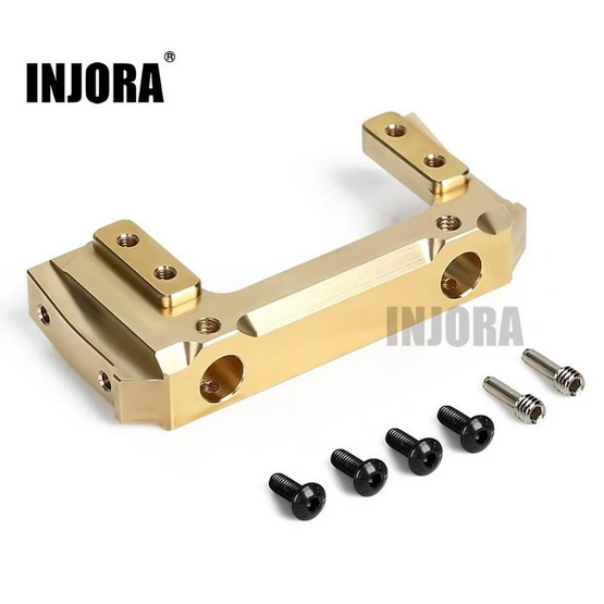 INJORA Brass Front Bumper Mount Servo Stand for SCX10 II Jeep Cherokee CRAW18305