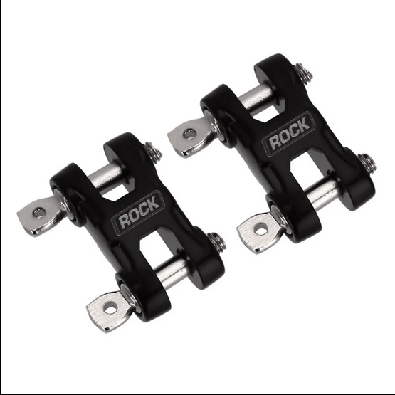 INJORA Metal ROCK Bumper D-ring Tow Hook Black for 1/10 RC Crawler YQA-25BK-2