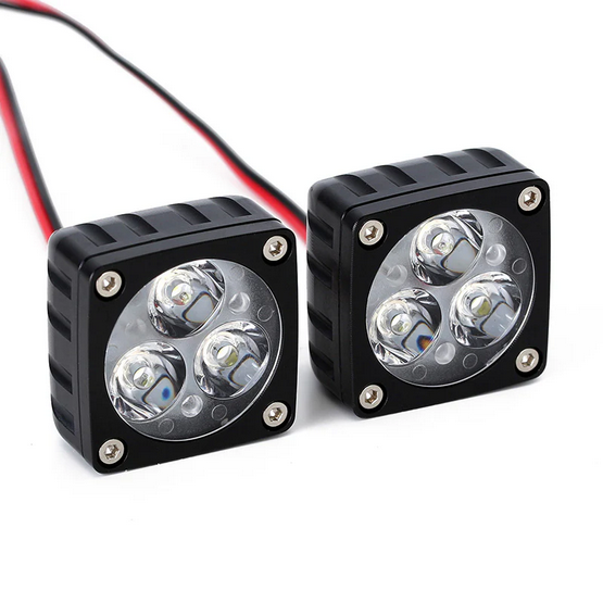 INJORA 5-13V 28*28mm Superbright A-pillar Light Square Lamp for 1/6 1/8 RC Crawlers DG-L28