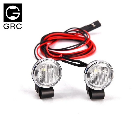 INJORA RC Car LED Light Headlights Spotlight 18mm for 1/10 RC Crawler GRC-157HA