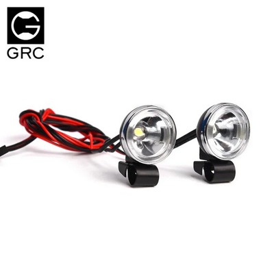 INJORA RC Car LED Light Headlights Spotlight 18mm for 1/10 RC Crawler GRC-157HG