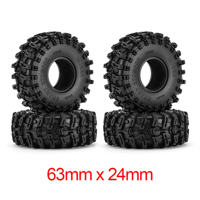 INJORA Swamp Stomper 1.0&quot; Tires (4) (63mm) YQT-1018