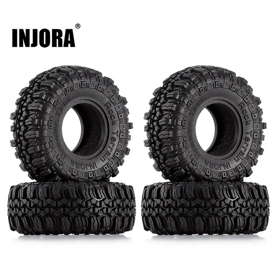 INJORA 1.0&quot; 56*22mm S5 Soft Rubber Rock Terrain Tires YQT-1005