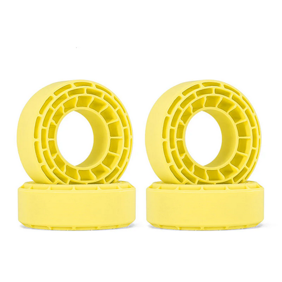 INJORA 4pcs Silicone Rubber Inserts for 56-58mm 1.0&quot; Tires Super Soft DGT-1056YE