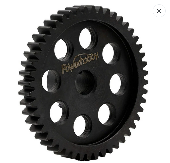 Powerhobby Hardened Steel 44T Mod1 8mm Pinion Gear MOD 1 Speed Run / Drag Racing PH44TM8