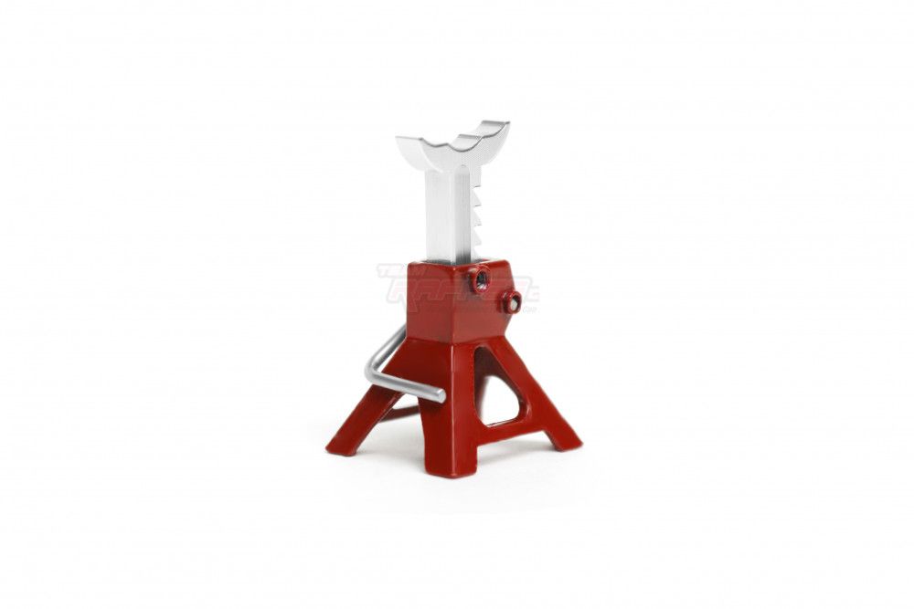 Team Raffee Co. Scale Aluminum Adjustable Jack Stand for 1/24 RC (2) Red TRC302929