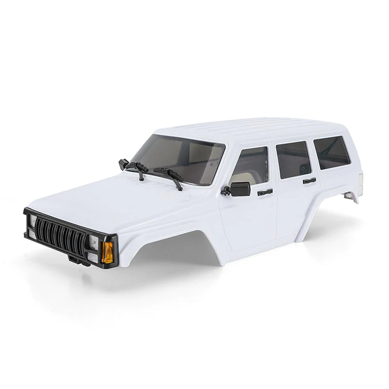 INJORA ABS Cherokee Body With Bumpers for 155mm 1/18 TRX4M Bronco Defender Pearl White 4M-106WH