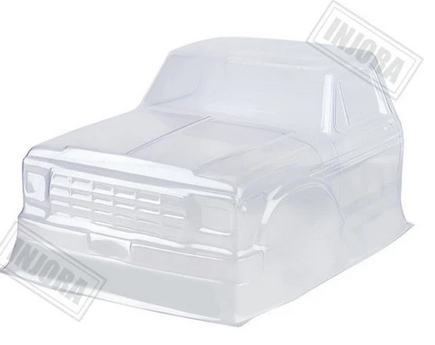 INJORA Half Pickup Head Body Shell for 1/10 RC Rock Crawler CRAW18204_Tran