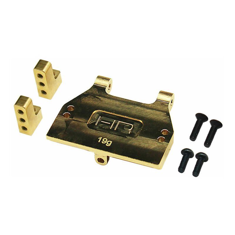 Hot Racing Brass Servo Mount (Reefs, Emax &amp; Savox), 1/18 Redcat Ascent18 HRARACM24HMH