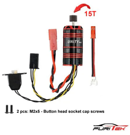 FURITEK UNITY PRO 3500kv 2-in-1 Micro FOC Brushless System for FX118/CR-18P-2024 FUR-2583