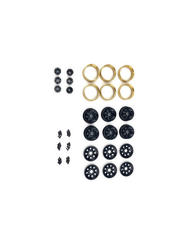 HobbyPlus 1.2 Steelie Bead Lock Wheel (Black) For Arktos 6x6 240480