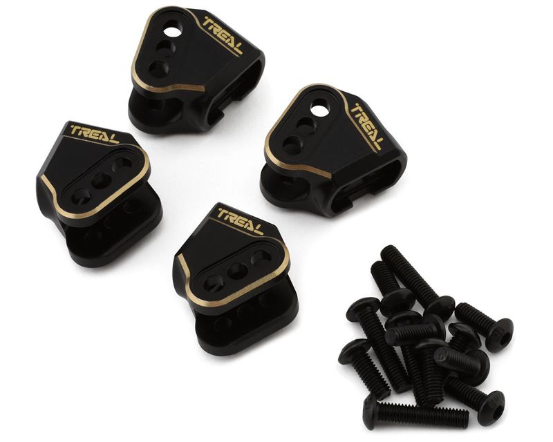 Treal Hobby Redcat Ascent/Gen9 Brass Lower Link Mounts (Black) (4) (44.4g) TLHTGEN9-24