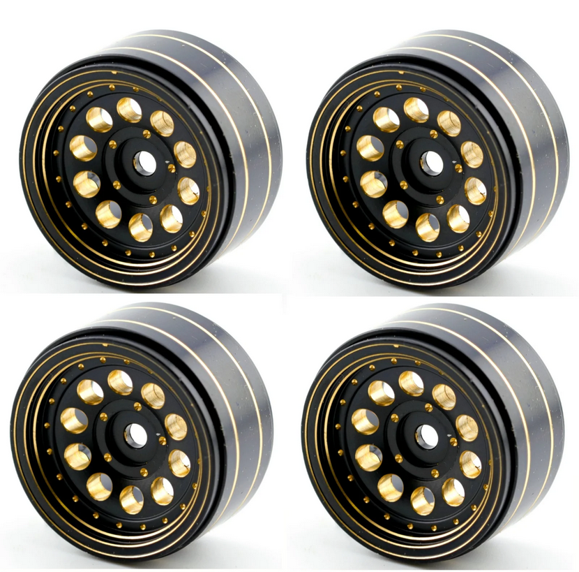 Powerhobby 1.0&quot; Brass Beadlock Wheels offset -2.65mm (4) PHB6991