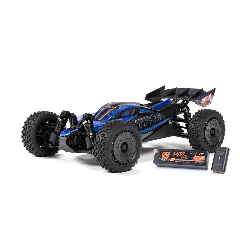 Arrma TYPHON GROM 223S BLX Brushless 4X4 Small Scale Buggy RTR with Battery &amp; Charger, Blue ARA2306ST2
