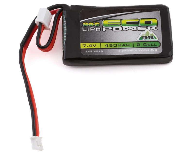 EcoPower &quot;Trail&quot; SCX24 2S 30C LiPo Battery w/PH2.0 Connector (7.4V/450mAh) ECP-4015