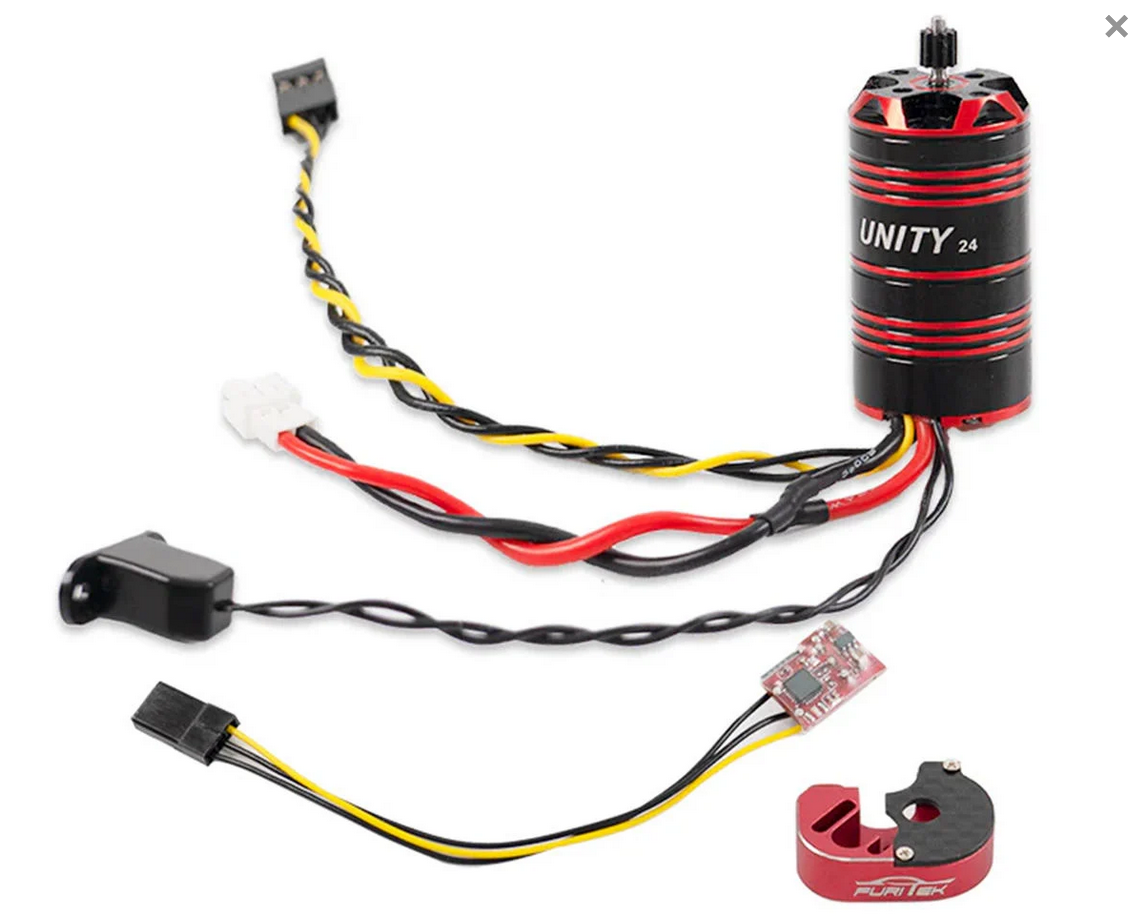 Furitek Axial® SCX24 UNITY24 PRO 2-in-1 Micro FOC Brushless System (3500kV) FUR-2584
