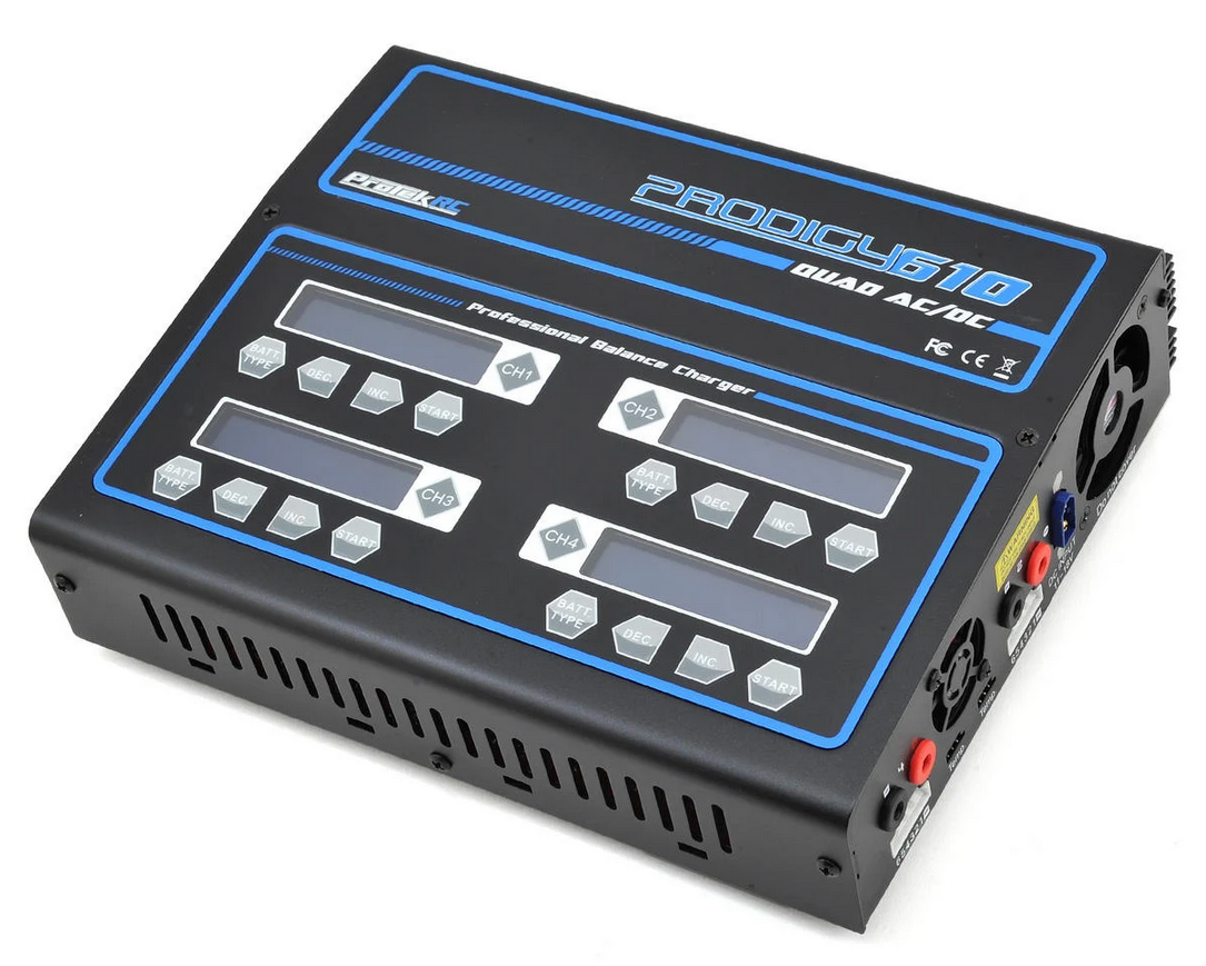 ProTek RC &quot;Prodigy 610 QUAD AC&quot; LiHV/LiPo AC/DC Battery Charger (6S/10A/100W x 4) PTK-8517