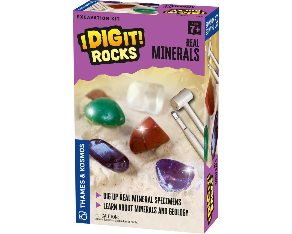 Thames &amp; Kosmos I Dig It! Rocks Real Minerals Excavation Kit THK630447