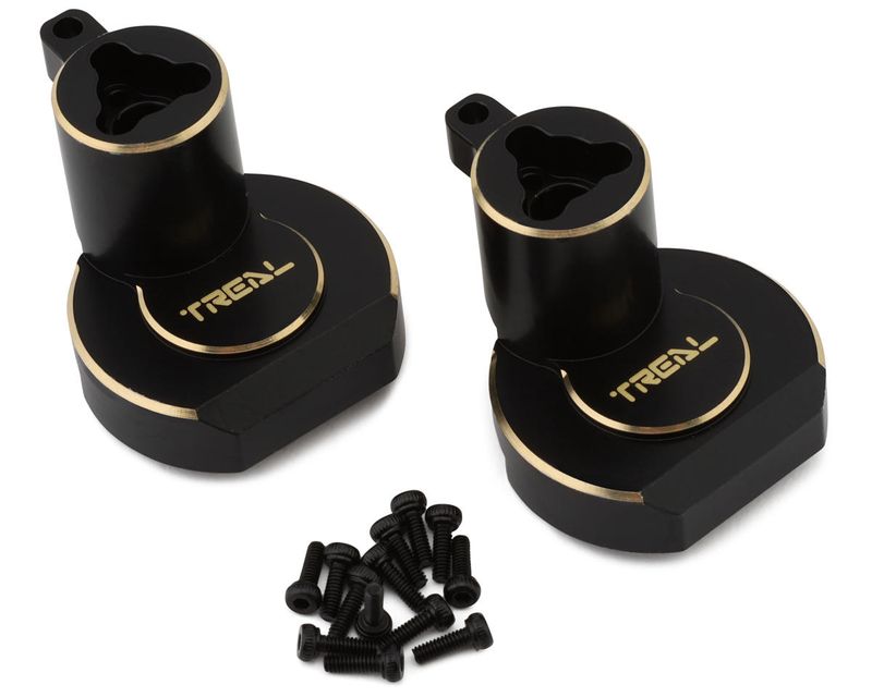Treal Hobby Redcat Ascent/Gen9 Brass Rear Inner Portal Covers (Black) (2) (77g) TLHTGEN9-14