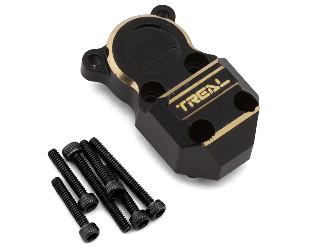 Treal Hobby Axial SCX24 Brass Differential Cover (Black) (11.2g) TLHTSCX24-01