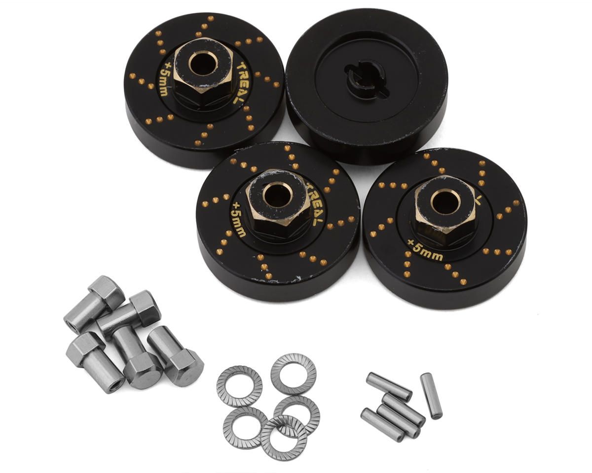 Treal Hobby Axial SCX24 Brass Extended Wheel Hex Hub (+5mm) (4) (12g) TLHTSCX24-54