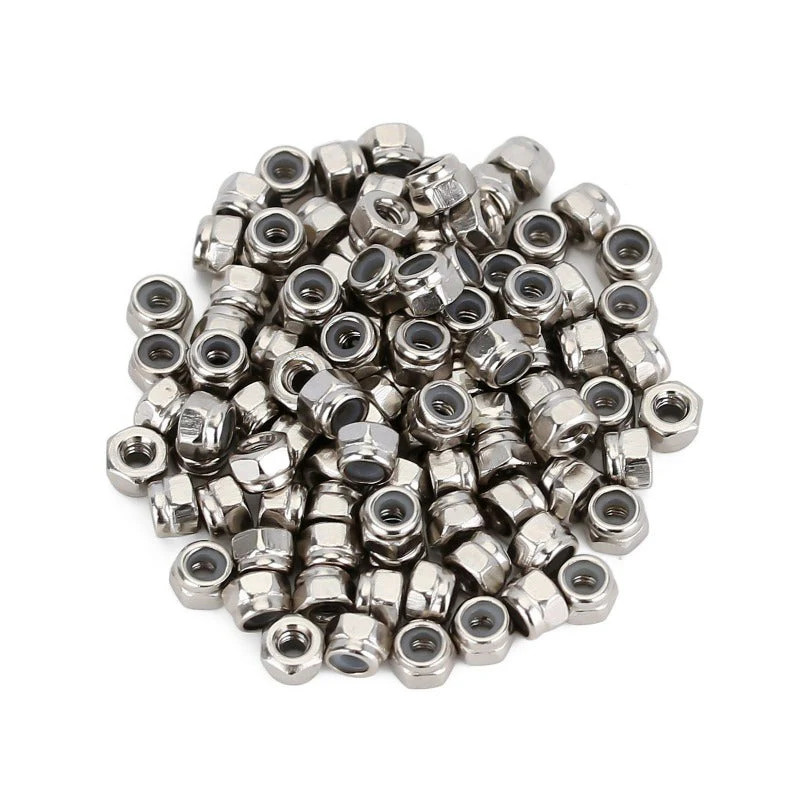 INJORA 100Pcs Metal M2 Nuts for 1/16 1/18 1/24 SCX24 AX24 FCX24M YQ-WH-12SR