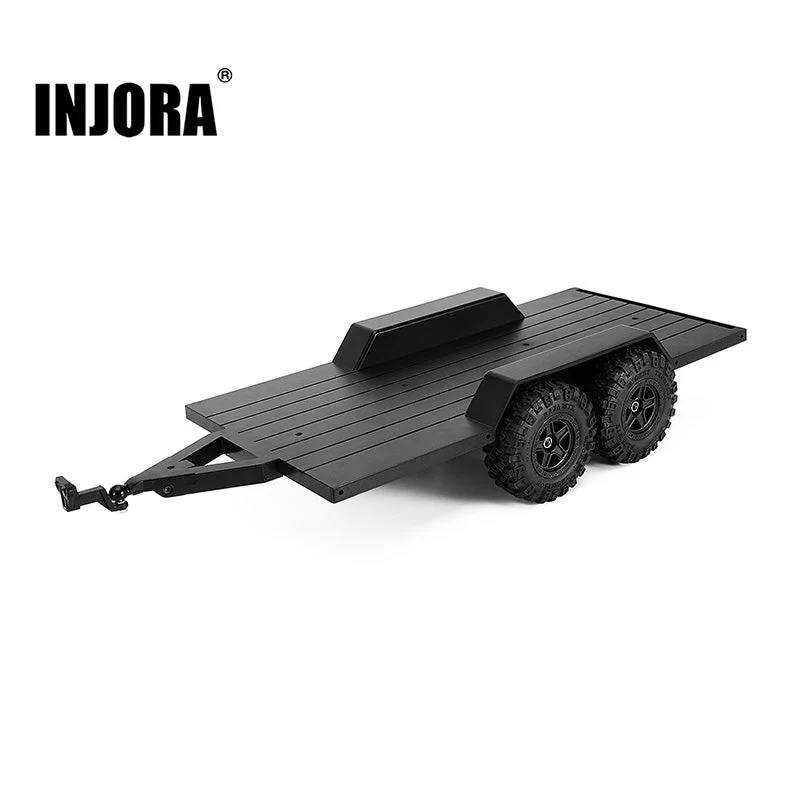 INJORA Utility Plastic Trailer with Hitch Ax-TC09