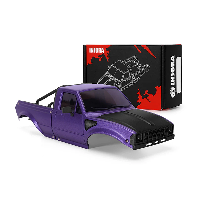 INJORA IR60-24 Pickup Hard Body for 1/24 Axial SCX24 Purple IR60-24PU