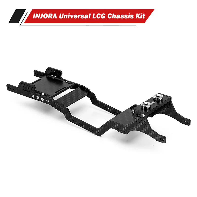 INJORA Universal LCG Carbon Fiber Chassis Frame Kit for 1/24 SCX24 SCX24-182