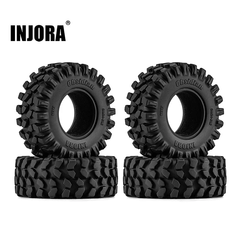 INJORA Obsidian 1.3&quot; Rock Crawling Tires (4) (64*24mm) YQT-1323