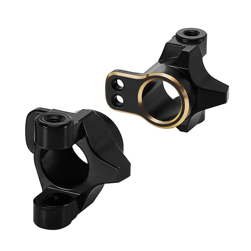 INJORA Black Brass Upgrade Parts for 1/24 FMS FCX24M (Knuckle) FCX24M-05