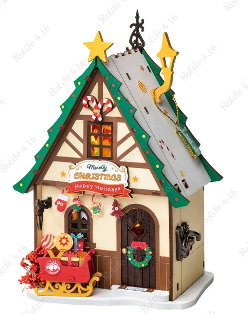 Robotime Twinkling Christmas House, Super Mini Houses - Little Warm  Spaces ROEDS036