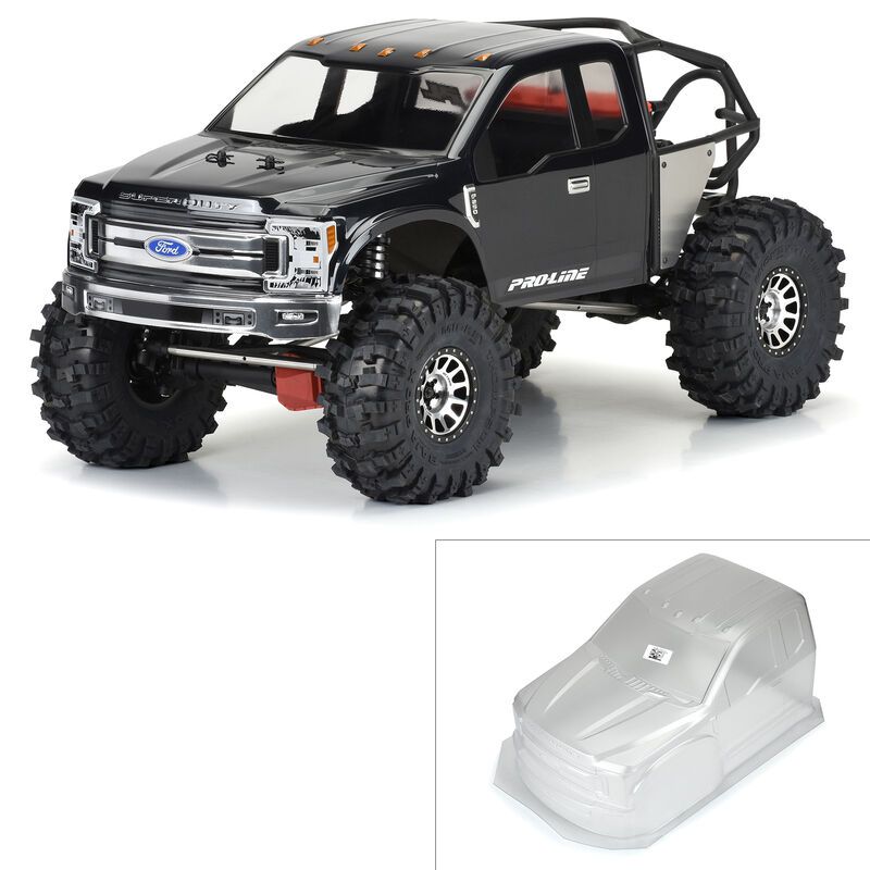 Pro-Line 1/6 2017 Ford F-250 Super Duty Cab-Only Clear Body: SCX6 PRO361600