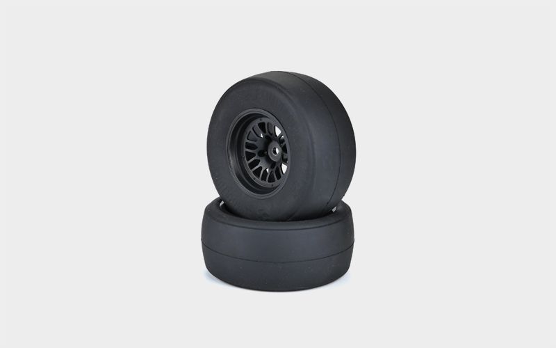 Carisma Eliminators Pre-Mounted Belted Drag Racing SS Compound Slick Rear Tires (1 pr) CIS16389