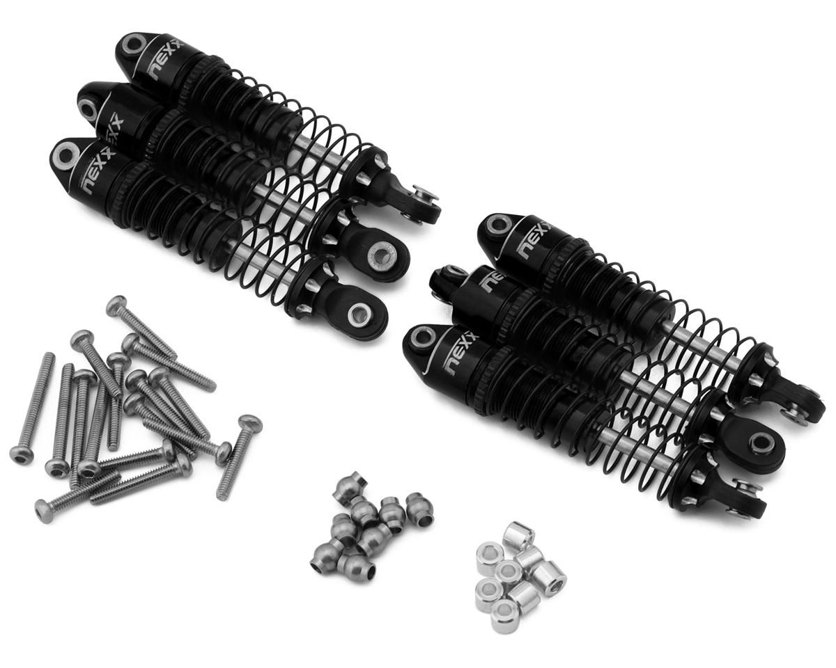 NEXX Racing Hobby Plus Arktos 6x6 Aluminum Threaded Oil-Filled Shocks (Black) (6) (53mm) NX-422-B