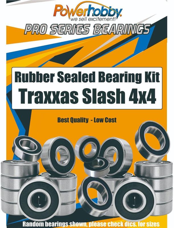 PowerHobby Pro Series Rubber Sealed Bearing FOR Traxxas Slash 4x4 / Telluride PHB012