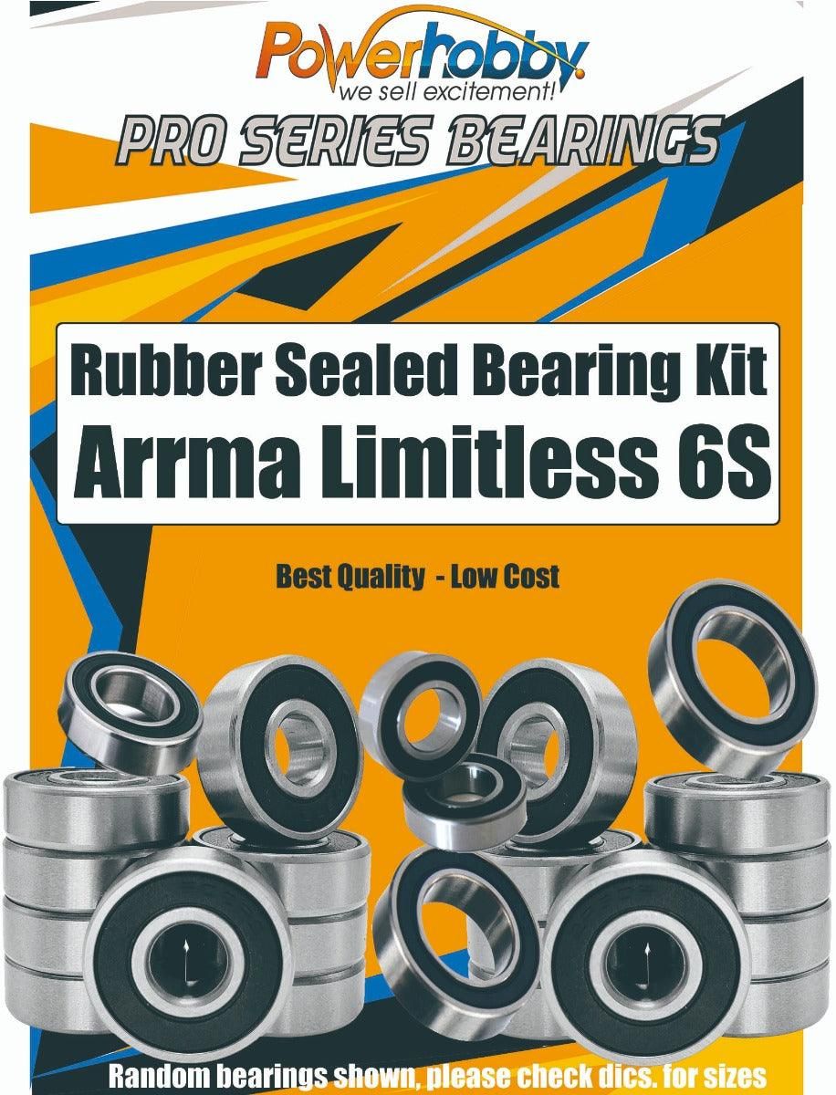 PowerHobby Pro Series Rubber Sealed Bearing Kit Arrma Limitless 6S PHB037